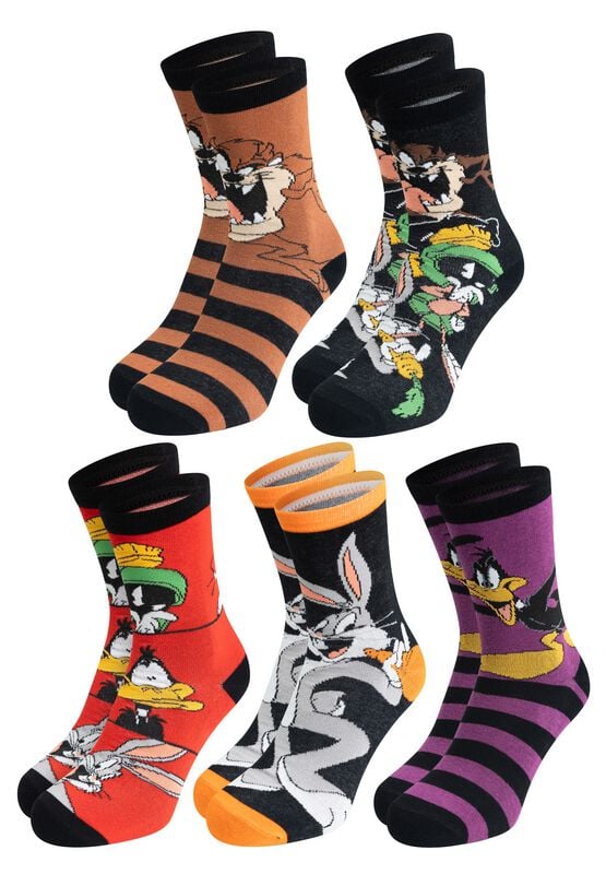 Looney Tunes Balení 5 párů ponožek Looney Tunes Ponožky vícebarevný - Merchstore.cz Looney Tunes Balení 5 párů ponožek Looney Tunes Ponožky vícebarevný - Merchstore.cz