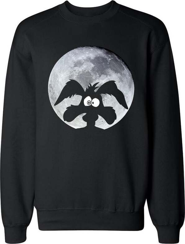 Looney Tunes Coyote - Moonlight Mikina černá - Merchstore.cz Looney Tunes Coyote - Moonlight Mikina černá - Merchstore.cz