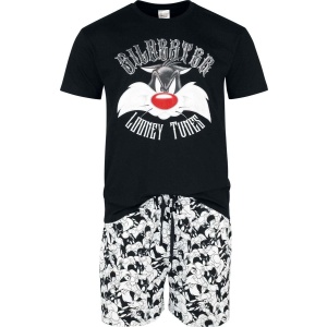 Looney Tunes Don't Mess With Silvester - Vintage Print pyžama vícebarevný - Merchstore.cz