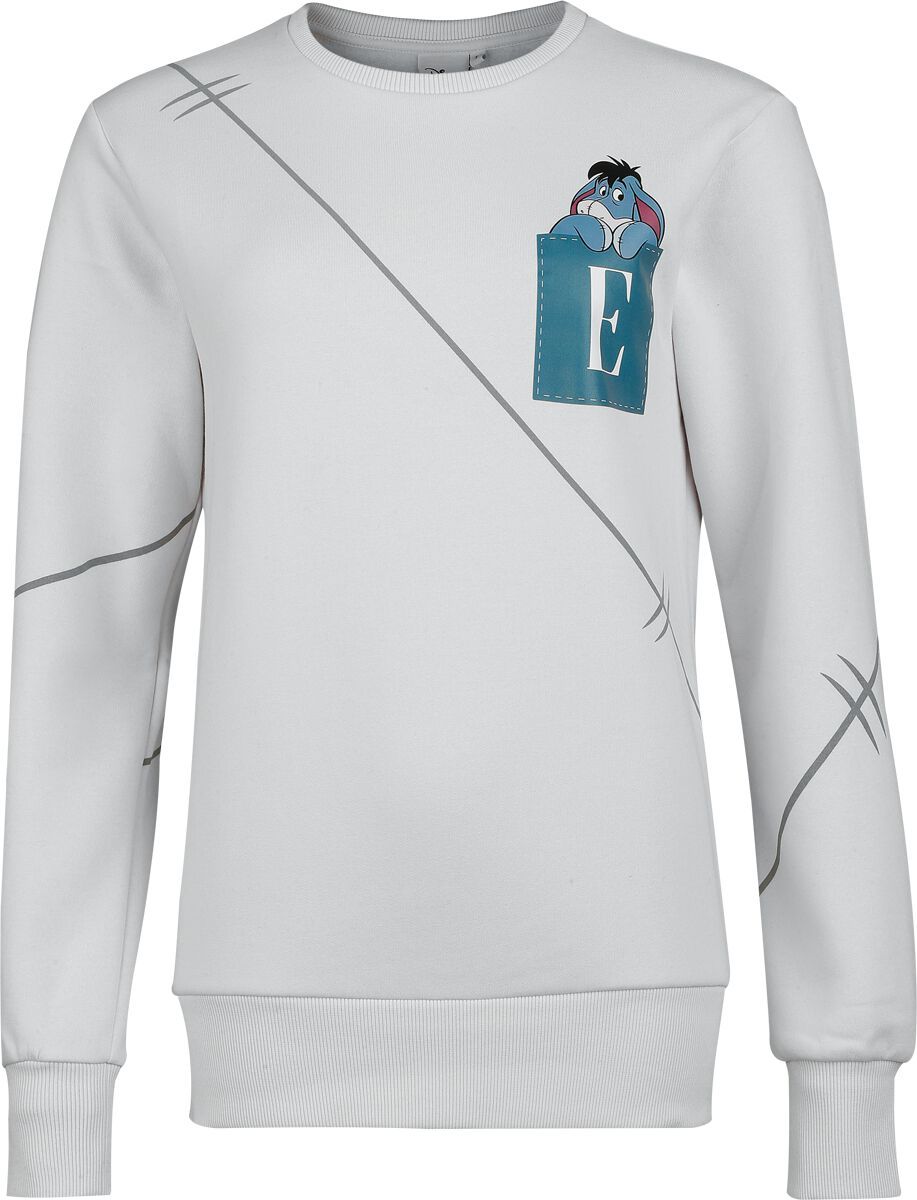 Medvídek Pu Eeyore Dámská mikina bílá - Merchstore.cz Medvídek Pu Eeyore Dámská mikina bílá - Merchstore.cz