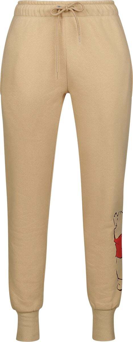 Medvídek Pu Happy Dámské tepláky béžová - Merchstore.cz Medvídek Pu Happy Dámské tepláky béžová - Merchstore.cz