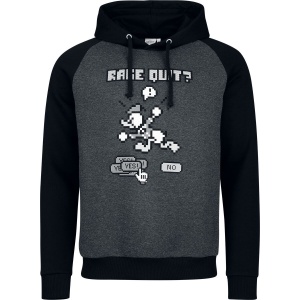 Mickey & Minnie Mouse Donald Duck - Rage Quit Mikina s kapucí antracitová/cerná - Merchstore.cz