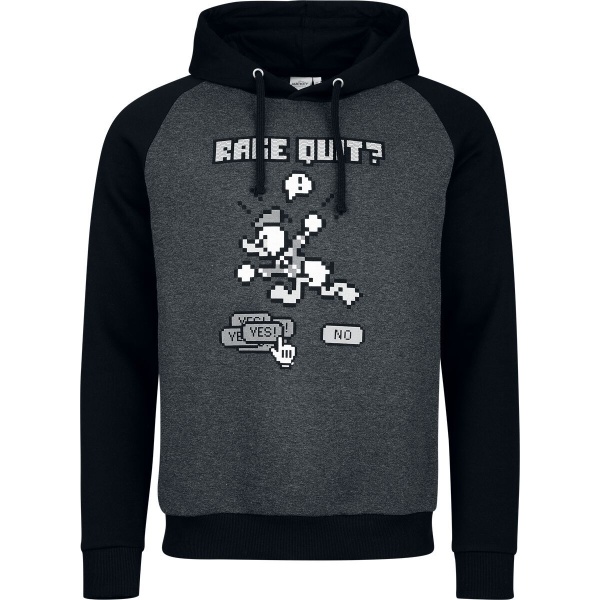 Mickey & Minnie Mouse Donald Duck - Rage Quit Mikina s kapucí antracitová/cerná - Merchstore.cz