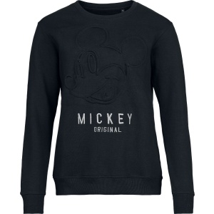 Mickey & Minnie Mouse Mickey Original Embossed Dámská mikina černá - Merchstore.cz