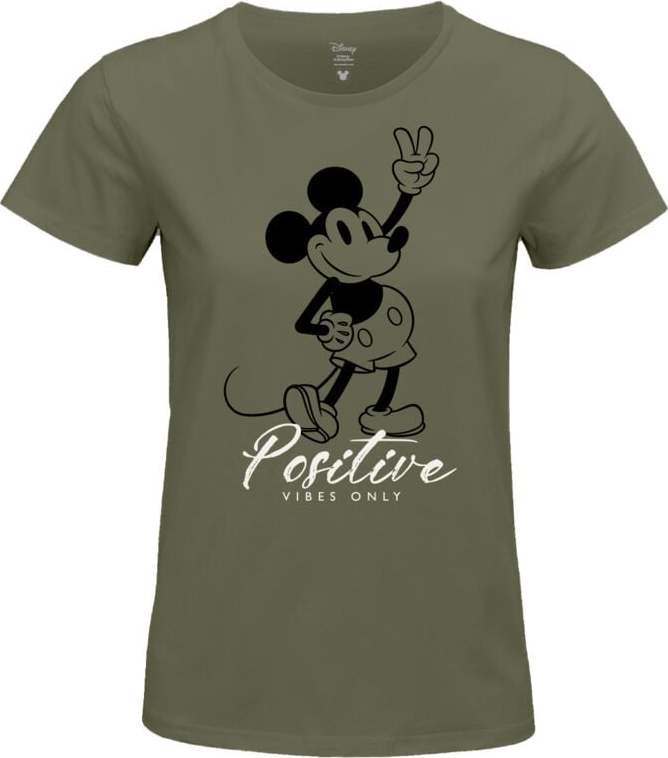 Mickey & Minnie Mouse Mickey Positive Dámské tričko zelená - Merchstore.cz Mickey & Minnie Mouse Mickey Positive Dámské tričko zelená - Merchstore.cz