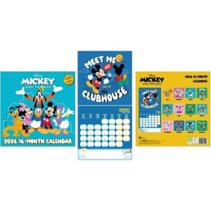 Mickey & Minnie Mouse Nástěnný kalendář 2026 Nástenný kalendář vícebarevný - Merchstore.cz