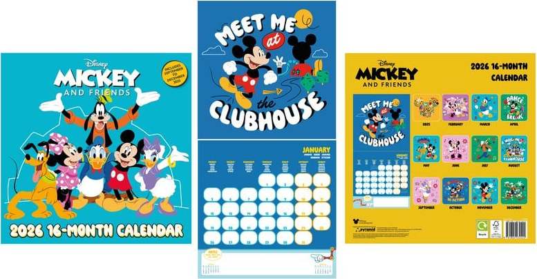 Mickey & Minnie Mouse Nástěnný kalendář 2026 Nástenný kalendář vícebarevný - Merchstore.cz Mickey & Minnie Mouse Nástěnný kalendář 2026 Nástenný kalendář vícebarevný - Merchstore.cz