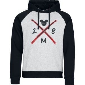 Mickey Mouse Rock Out Loud Mikina s kapucí šedá/cerná - Merchstore.cz