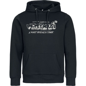 Mickey Mouse Steamboat Willie Mikina s kapucí černá - Merchstore.cz