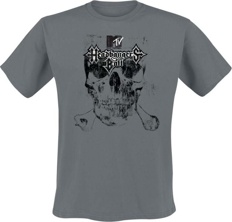 MTV Headbangers Ball Tričko tmavě šedá - Merchstore.cz MTV Headbangers Ball Tričko tmavě šedá - Merchstore.cz
