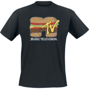 MTV MTV Hamburger Tričko černá - Merchstore.cz
