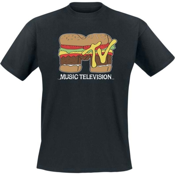 MTV MTV Hamburger Tričko černá - Merchstore.cz