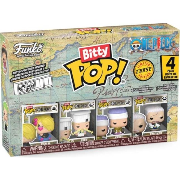 One Piece Balení 4 ks vinylových figurek Sanji (Bitty Pop!) Sberatelská postava standard - Merchstore.cz