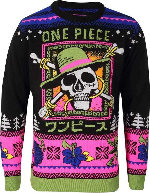 One Piece Skull Pletený svetr vícebarevný - Merchstore.cz One Piece Skull Pletený svetr vícebarevný - Merchstore.cz