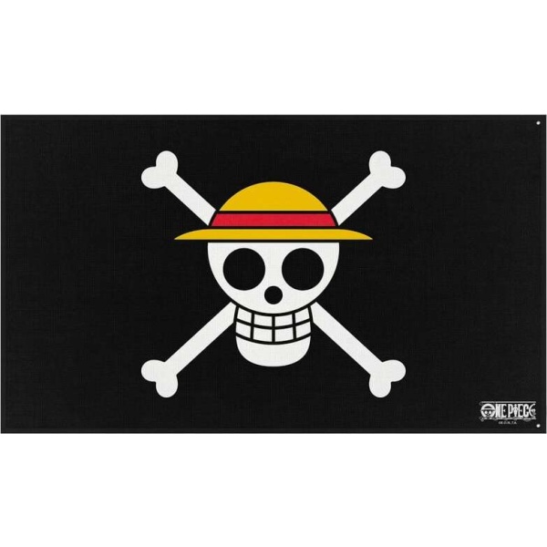 One Piece Skull vlajka černá - Merchstore.cz
