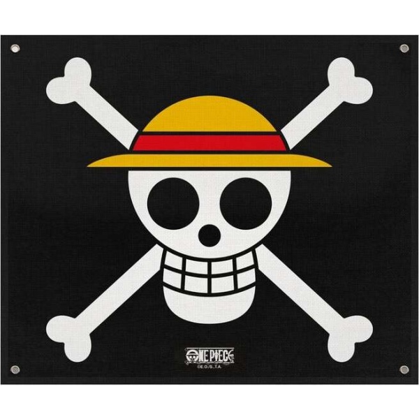 One Piece Strawhat vlajka vícebarevný - Merchstore.cz