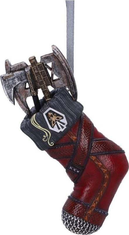 Pán prstenů Nemesis Now - Gimli Vánocní ozdoba - koule standard - Merchstore.cz