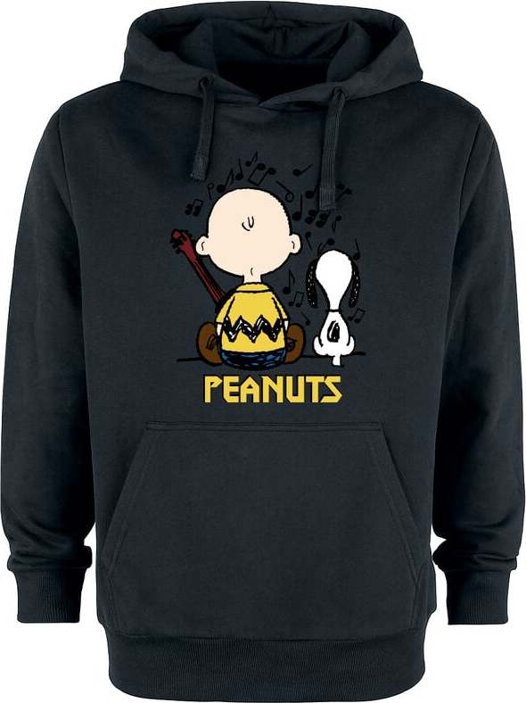 Peanuts Charlie Brown und Snoopy Mikina s kapucí černá - Merchstore.cz Peanuts Charlie Brown und Snoopy Mikina s kapucí černá - Merchstore.cz