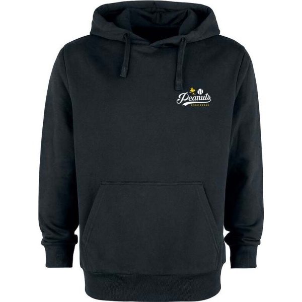 Peanuts Snoopy - Baseball Mikina s kapucí černá - Merchstore.cz