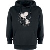 Peanuts Snoopy Music Mikina s kapucí černá - Merchstore.cz
