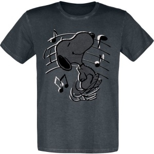 Peanuts Snoopy Music Tričko černá - Merchstore.cz