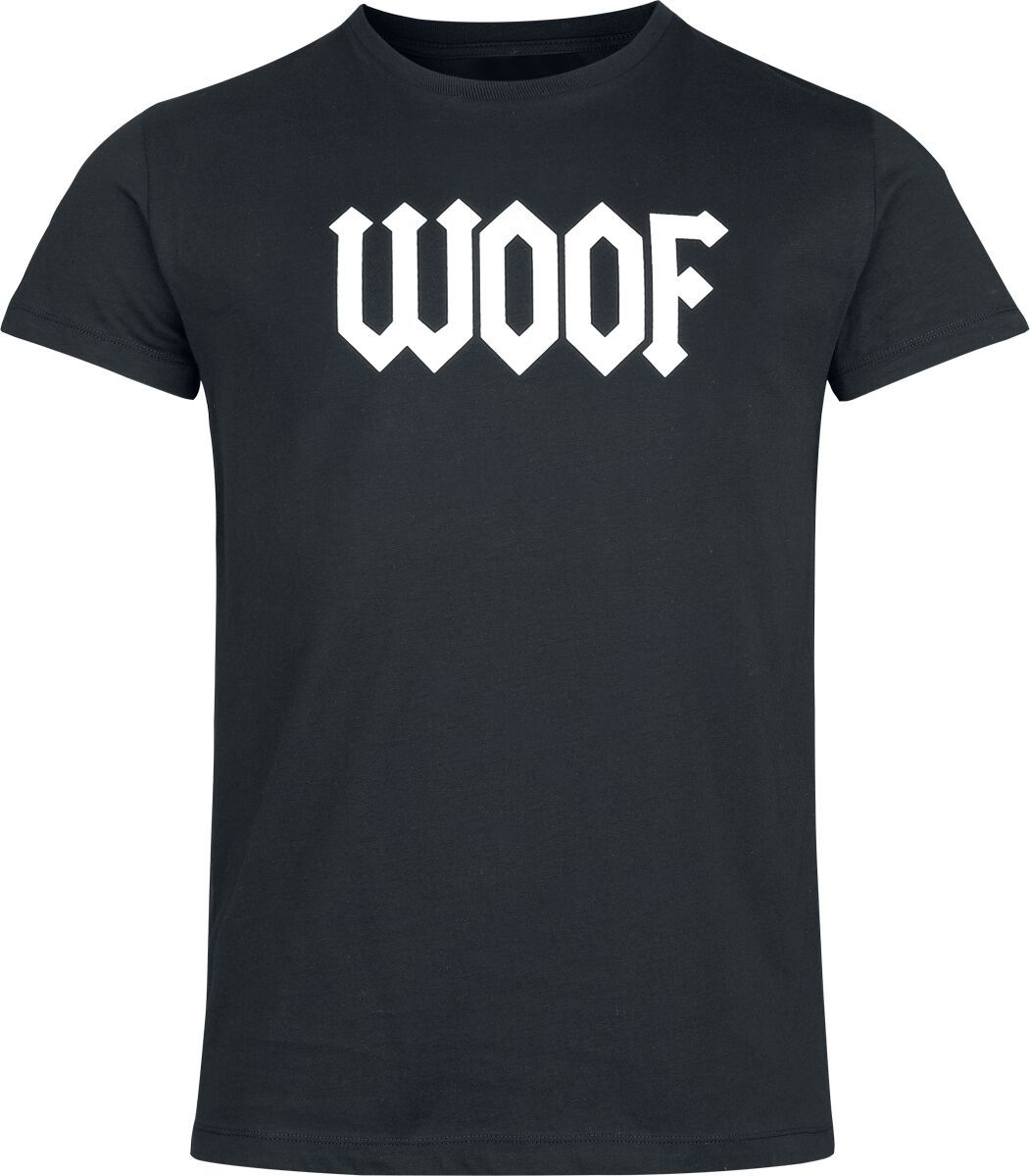 Peanuts WOOF Tričko černá - Merchstore.cz