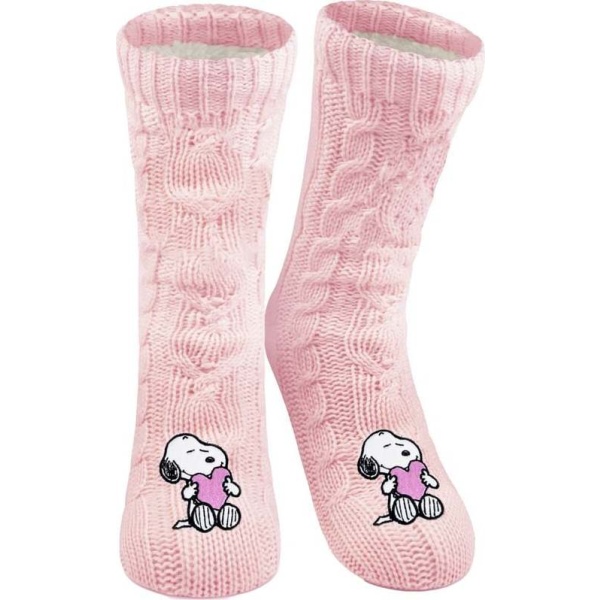 Peanuts Zimní ponožky Snoopy Ponožky světle růžová - Merchstore.cz