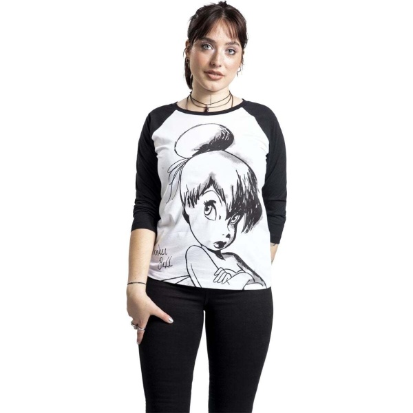 Peter Pan Tinker Bell - Sketch Dámské tričko bílá/cerná - Merchstore.cz