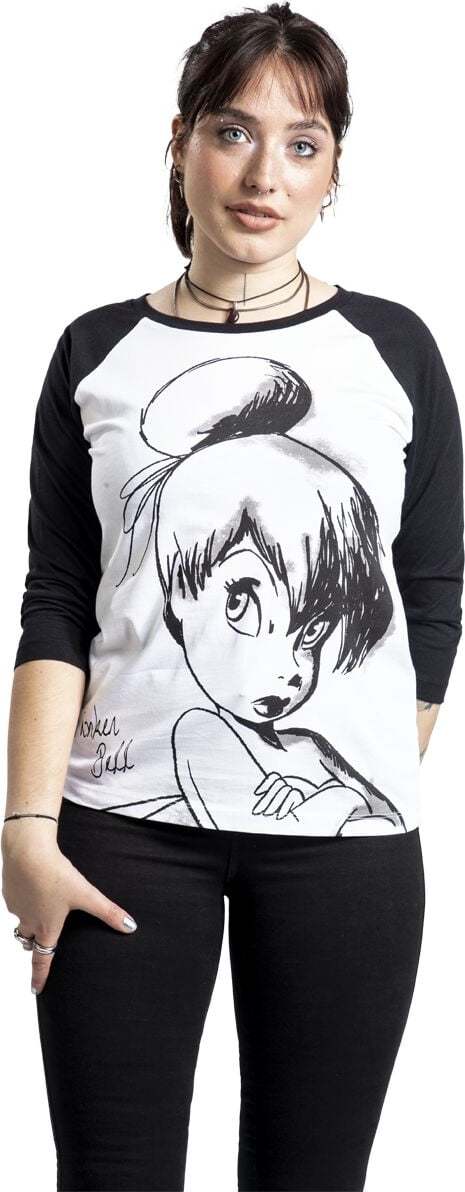 Peter Pan Tinker Bell - Sketch Dámské tričko bílá/cerná - Merchstore.cz