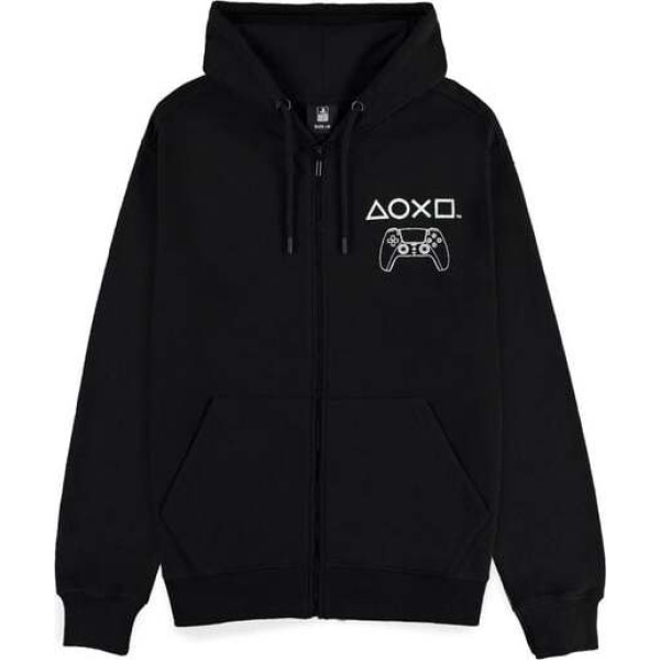 Playstation PlayStation Logo Mikina s kapucí na zip černá - Merchstore.cz