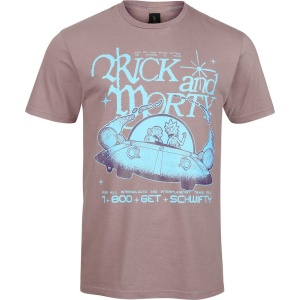 Rick And Morty Get Schwifty Tričko fialová - Merchstore.cz