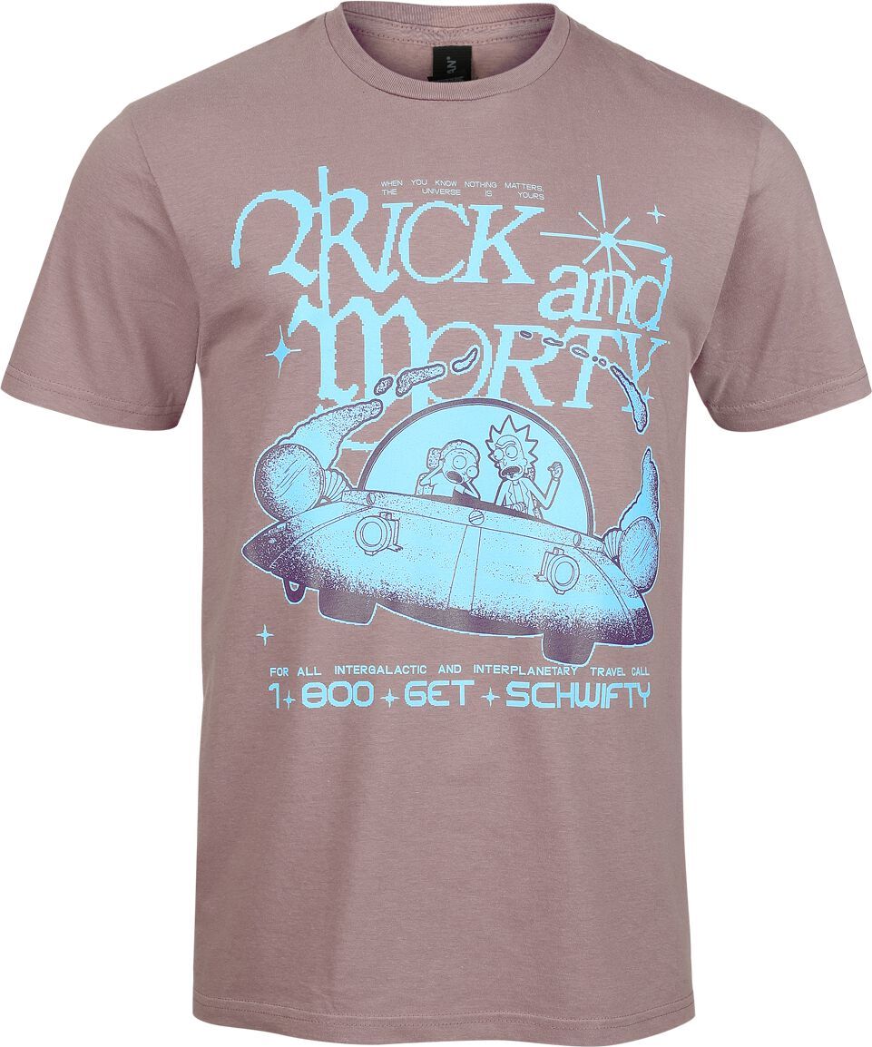 Rick And Morty Get Schwifty Tričko fialová - Merchstore.cz Rick And Morty Get Schwifty Tričko fialová - Merchstore.cz