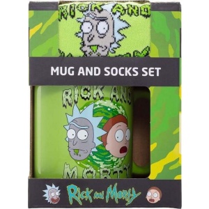 Rick And Morty Hrnek s ponožkami Portal Hrnek vícebarevný - Merchstore.cz