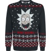 Rick And Morty Merry Rick-mas Pletený svetr černá - Merchstore.cz