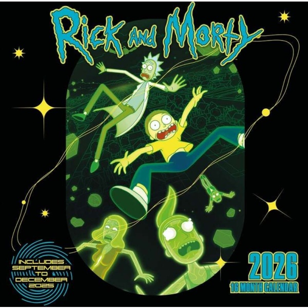 Rick And Morty Rick & Morty Nástenný kalendář vícebarevný - Merchstore.cz