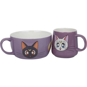 Sailor Moon Luna & Artemis jídelní sada vícebarevný - Merchstore.cz