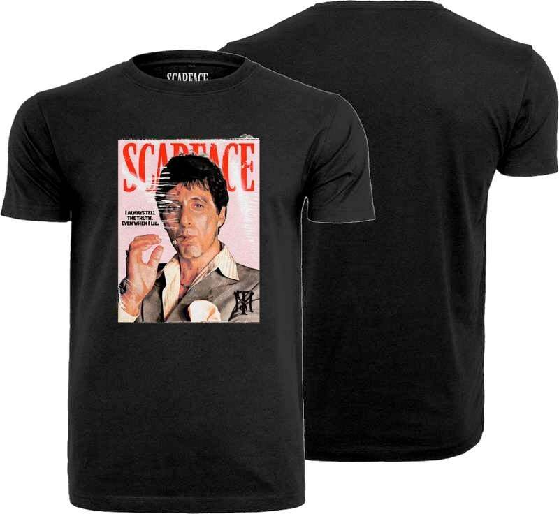 Scarface Magazine Cover - Oversize Tričko černá - Merchstore.cz