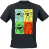 Sesame Street Cookie Monster - Vintage Art Tričko černá - Merchstore.cz