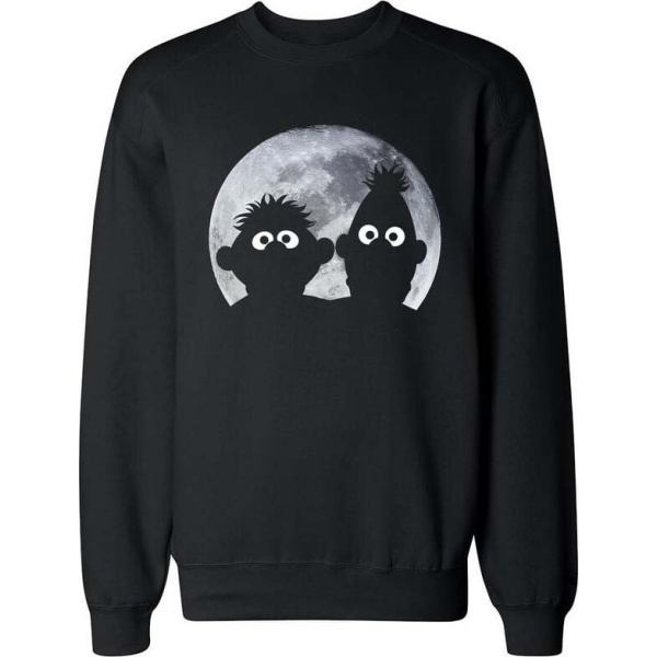 Sesame Street Ernie und Bert - Moonlight Mikina černá - Merchstore.cz