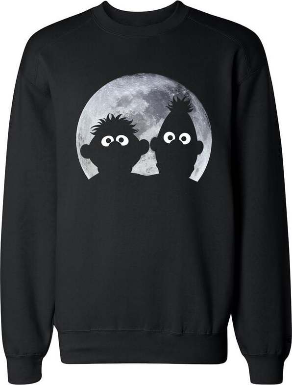 Sesame Street Ernie und Bert - Moonlight Mikina černá - Merchstore.cz Sesame Street Ernie und Bert - Moonlight Mikina černá - Merchstore.cz