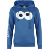 Sesame Street Krümelmonster Dámská mikina s kapucí modrá - Merchstore.cz