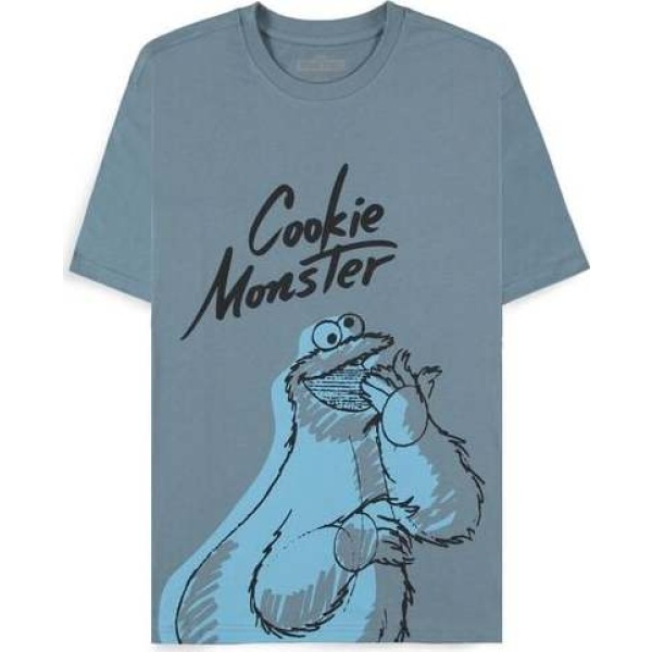 Sesame Street Krümelmonster Tričko modrá - Merchstore.cz