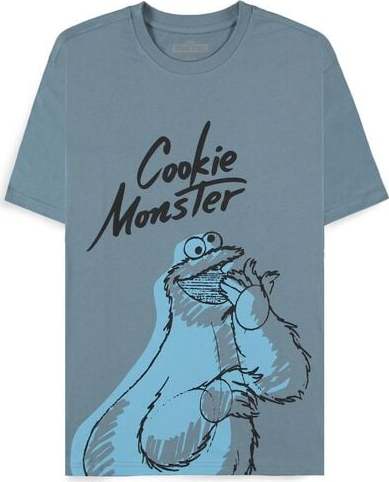 Sesame Street Krümelmonster Tričko modrá - Merchstore.cz