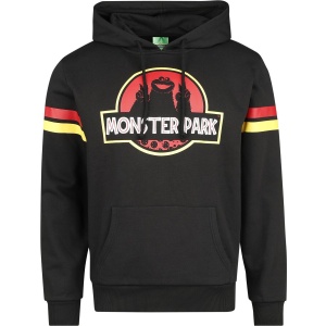 Sesame Street Monster Park Mikina s kapucí černá - Merchstore.cz