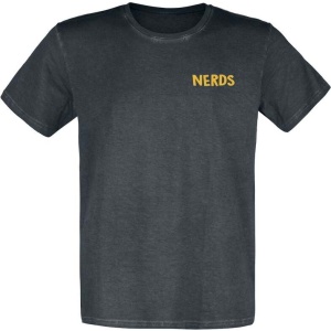 Sesame Street Nerds Are Cool - Ernie und Bert Tričko černá - Merchstore.cz