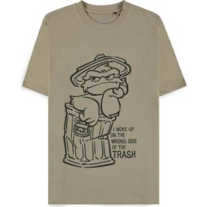 Sesame Street Oskar - Wrong Side of The Trash Tričko zelená - Merchstore.cz