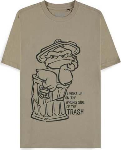Sesame Street Oskar - Wrong Side of The Trash Tričko zelená - Merchstore.cz