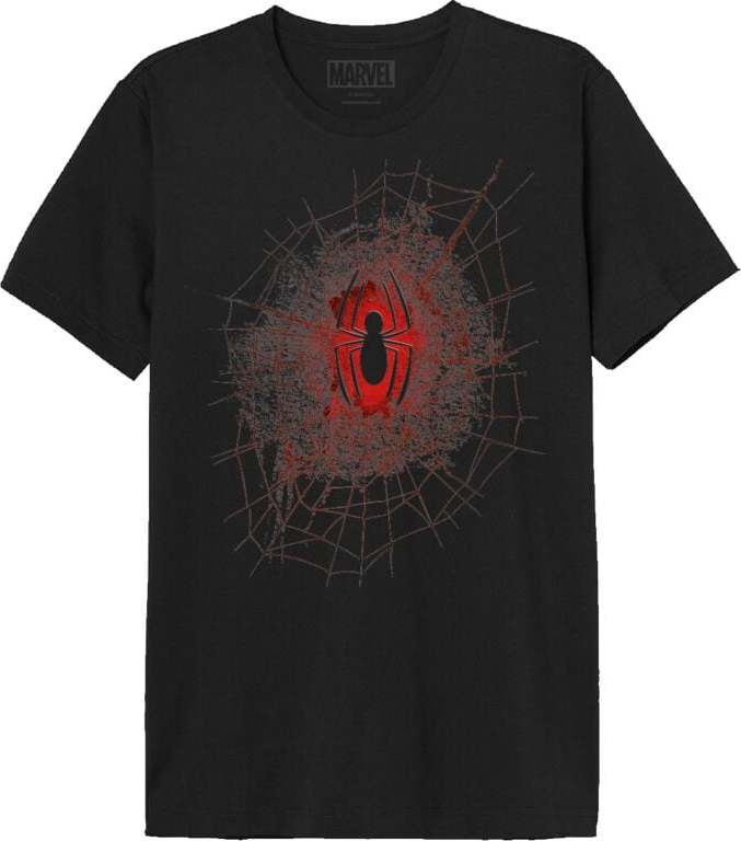 Spider-Man Destroyed Spider Web Tričko černá - Merchstore.cz Spider-Man Destroyed Spider Web Tričko černá - Merchstore.cz