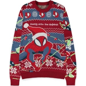 Spider-Man Swing Into The Holidays Pletený svetr vícebarevný - Merchstore.cz