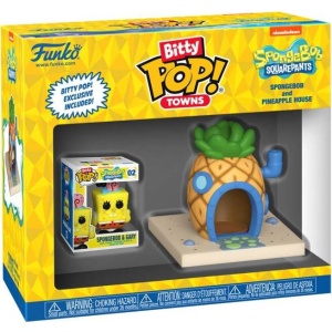 SpongeBob SquarePants Vinylová figurka SpongeBob and Pineapple House (Bitty Pop! Town) Sberatelská postava standard - Merchstore.cz